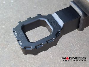 Jeep Gladiator JT Billet Recovery Hook - Enhanced Hitch Tow Hook - Aluminum - Black